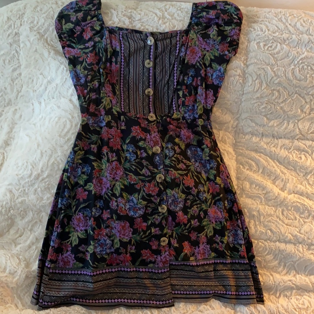Black floral ANGIE dress